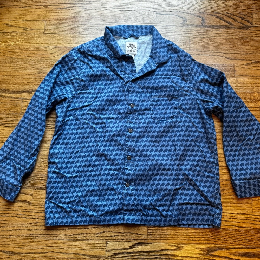 Lands’ End‎ Blake Shelton Mens Flannel Pajama Top and bottom Size xl
